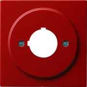 27243 - Gira Накладка с опорной пластиной для крепления командный и сообщающих устройств 22,5 мм красный