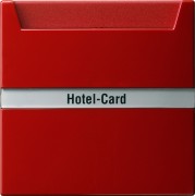 14043 - Gira Выключатель для карт, используемых в отелях красный