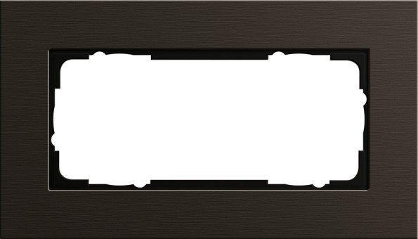 1002127 - Gira Esprit  Рамка на 2 поста без перегородки,  алюминий коричневый
