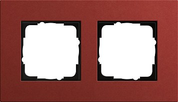 212229 - Gira Esprit Linoleum-MPx Рамка на 2 поста, красная