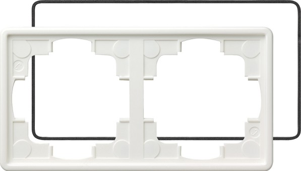25240 - Gira Рамка двойная с уплотнительной вставкой белый