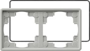 25242 - Gira Рамка двойная с уплотнительной вставкой серый