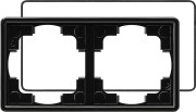 25247 - Gira Рамка двойная с уплотнительной вставкой черный