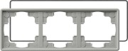 25342 - Gira Рамка тройная с уплотнительной вставкой серый