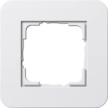 211410 - Gira E3 Рамка на 1 пост, белый глянцевый