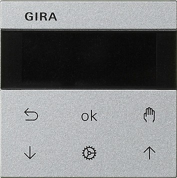 536626 - Gira System55 Накладка с дисплей таймера жалюзи System 3000, алюминий