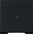274005 - Gira System55 Накладка розетки для подключения средств связи, черная матовая