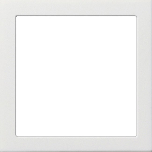 289112 - Gira F100 Промежуточная рамка с квадратным отверстием 55х55 мм, глянцевый белый