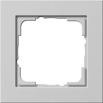021137 - Gira Рамка E2 одинарная, серый матовый