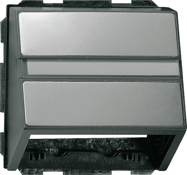87020 - Gira Edelstahl Накладка с опорной пластиной для розеток средств связи, скошенные края