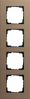 214221 - Gira Esprit Linoleum-MPx Рамка на 4 поста, светло-коричневая