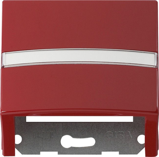 87043 - Gira Накладка с опорной пластиной для розеток средств связи красный