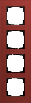 214229 - Gira Esprit Linoleum-MPx Рамка на 4 поста, красная