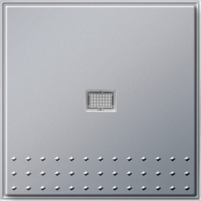 13665 - Gira Выключатель с клавишей с подсветкой алюминий
