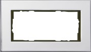 100210 - Gira Esprit  Рамка на 2 поста без перегородки, хром
