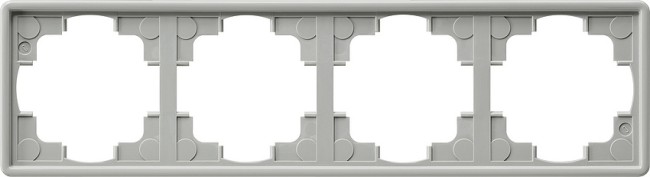 21442 - Gira Рамка четырехкратная серый