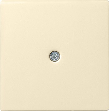 27401 - Gira System55 Накладка розетки для подключения средств связи, глянцевый кремовый