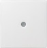 27403 - Gira System55 Накладка розетки для подключения средств связи, глянцевый белый