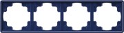 21446 - Gira Рамка четырехкратная синий