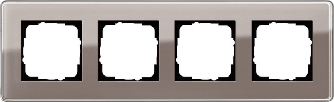 214522 - Gira Esprit Glass C Рамка на 4 поста,  дымчатое стекло
