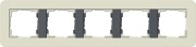 215427 - Gira E3 Рамка на 5 постов, песочный/антрацит