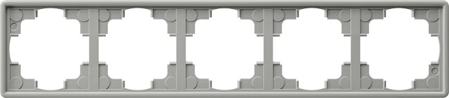 21542 - Gira Рамка пятикратная серый