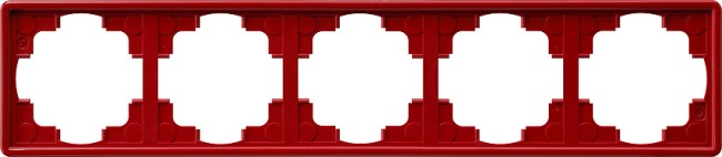 21543 - Gira Рамка пятикратная красный