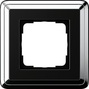 211642 - Gira ClassiX Рамка на 1 пост, хром/черный