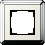 211643 - Gira ClassiX Рамка на 1 пост, хром/кремовый