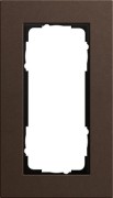 1002223 - Gira Esprit Linoleum-MPx Рамка на 2 поста без перегородки, коричневая