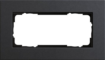 1002226 - Gira Esprit Linoleum-MPx Рамка на 2 поста без перегородки, антрацит