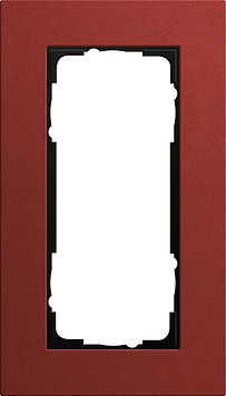 1002229 - Gira Esprit Linoleum-MPx Рамка на 2 поста без перегородки, красная