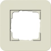 211417 - Gira E3 Рамка на 1 пост, песочный/бел. глянцевый