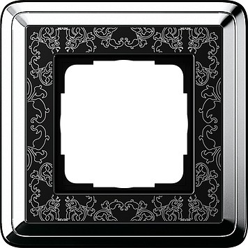 211682 - Gira ClassiX Art Рамка на 1 пост, хром/черный
