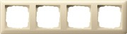 21401 - Gira Standard55 Рамка на 4 поста,  глянцевый кремовый