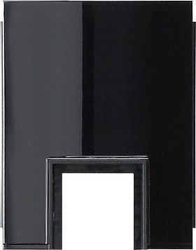 8055 - Gira Studio Адаптер для кабельного ввода 1-местн. для канала 15 x 15 мм, черный