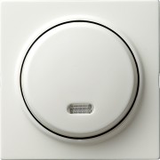 15340 - Gira Кнопочный выключатель для малого напряжения до 42 В с подсветкой белый