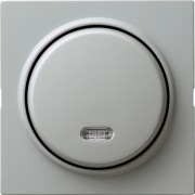 15342 - Gira Кнопочный выключатель для малого напряжения до 42 В с подсветкой серый