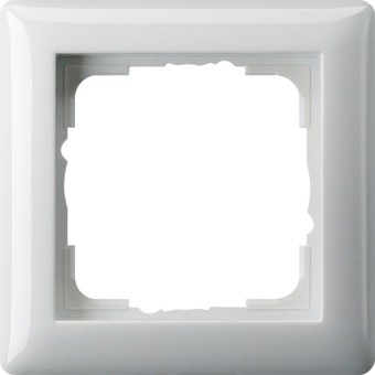 21103 - Gira Standard55 Рамка на 1 пост,  глянцевый белый