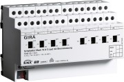 Реле InstabusKNX/EIB, 8-канальное, с ручным управлением, для емкостной нагрузки, с функцией замера тока