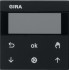 5366005 - Gira System55 Накладка с дисплей таймера жалюзи System 3000, черная матовая