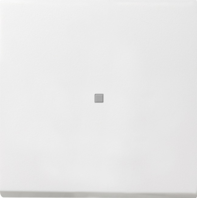 290112 - Gira F100 Клавиша 1-я с контрольным окном, глянцевый белый
