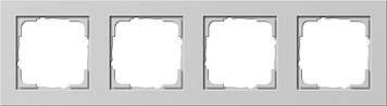 021437 - Gira Рамка E2 четырехкратная, серый матовый