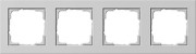 021437 - Gira Рамка E2 четырехкратная, серый матовый