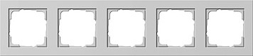 021537 - Gira Рамка E2 пятикратная, серый матовый