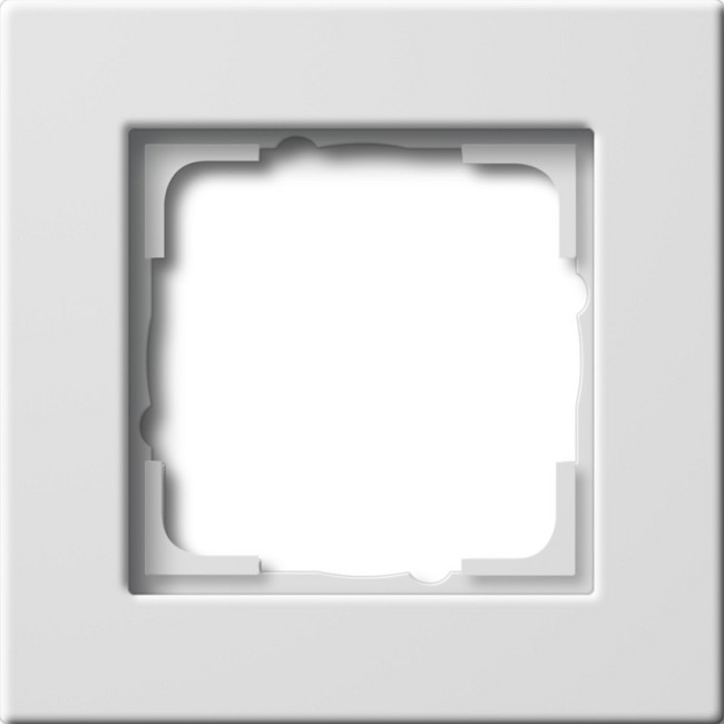 211204 - Gira E22 Рамка на 1 пост для установки заподлицо белый