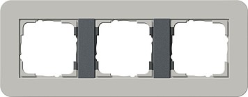 213422 - Gira E3 Рамка на 3 поста, серый/антрацит