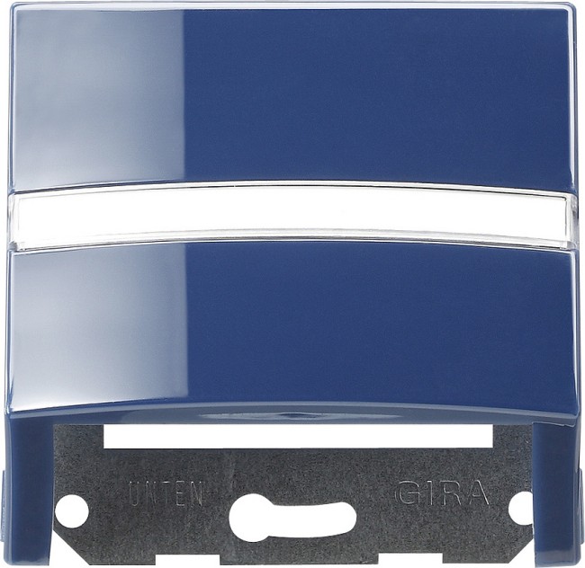 87046 - Gira Накладка с опорной пластиной для розеток средств связи синий