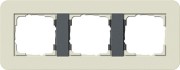 213427 - Gira E3 Рамка на 3 поста, песочный/антрацит