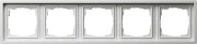 215112 - Gira F100 Рамка на 5 постов, глянцевый белый